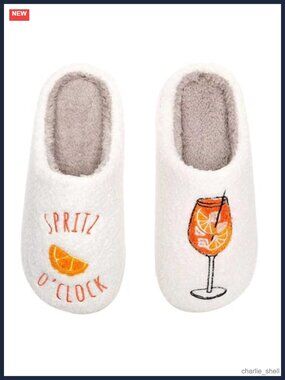 Cartoon Animal Fuzzy Memory Foam Slippers Plush Lined Slip-On Women